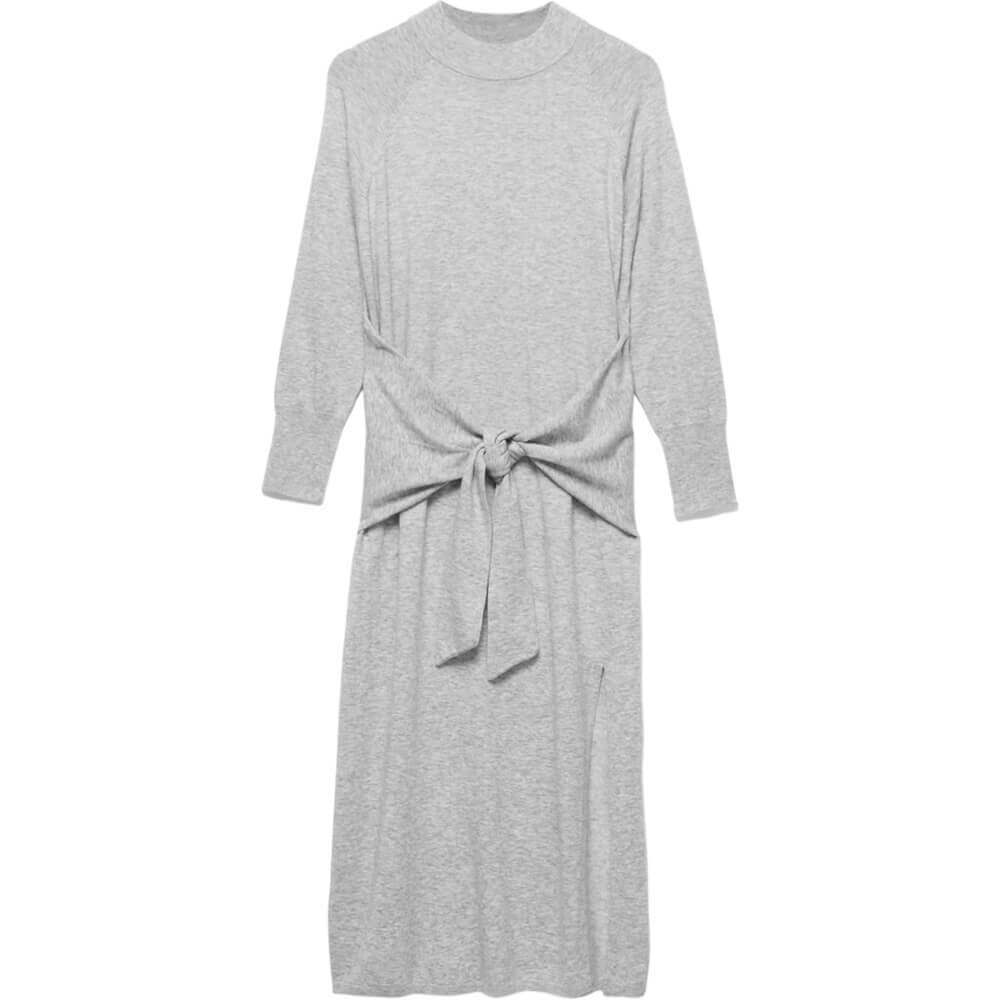 Mint Velvet Grey Knot Midi Dress